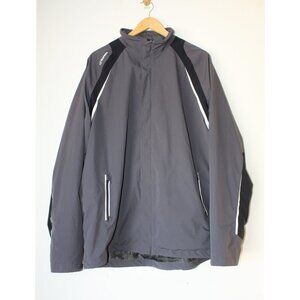 Sunice Typhoon Zephal Men's Gray Waterproof Zip Up Jacket Size XXL Reflective